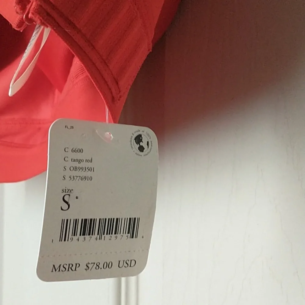 NWT Free People FP Movement Make A Move Bra in Tango Red - Picture 4 of 4